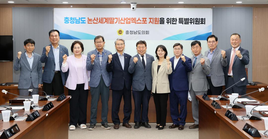 충청남도 논산세계딸기산업엑스포 지원을 위한 특별위원회
