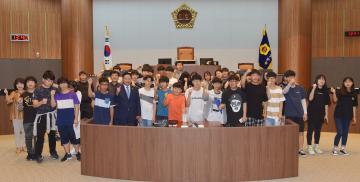 홍성 갈산중학교 의회 방문