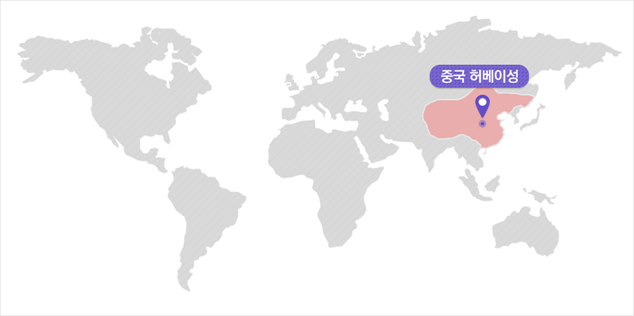 중국 허베이성 지도
